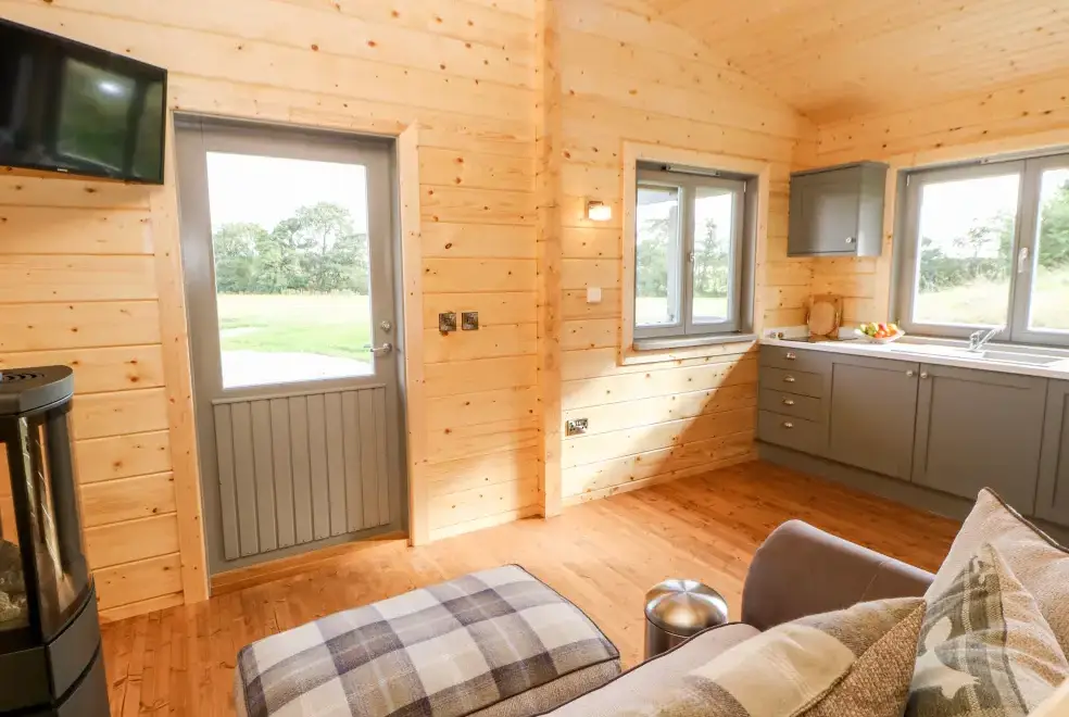 Open plan living area at Badgers Sett