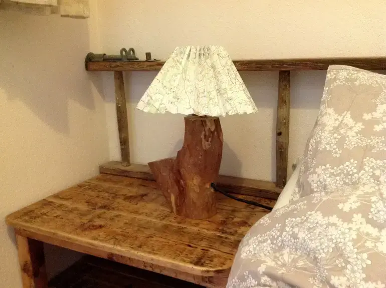 Bedroom at Balebarn Eco Lodge