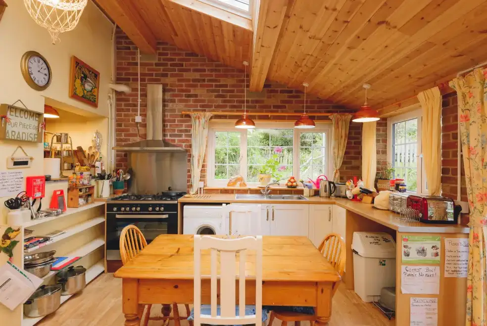 Farmhouse style kitchen at Barlings Barn