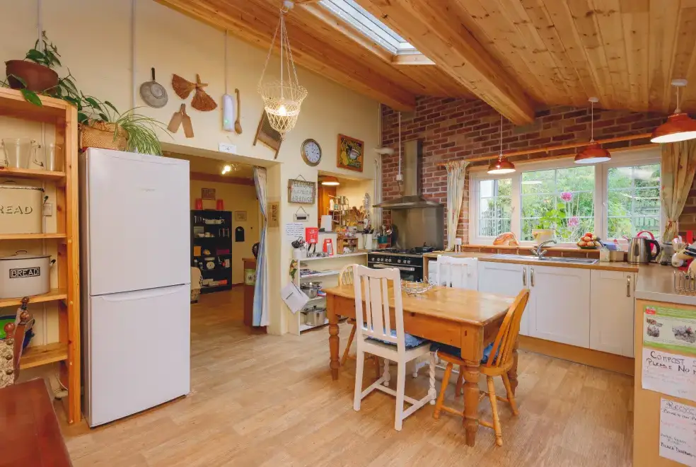 Farmhouse style kitchen at Barlings Barn