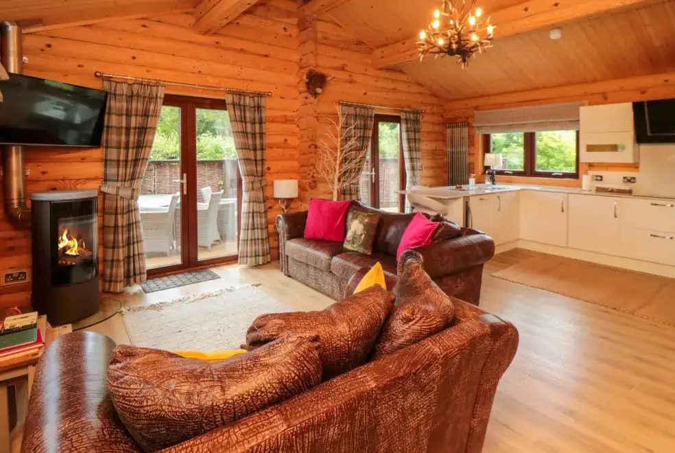 Open plan living area at Baysdale Lodge 5