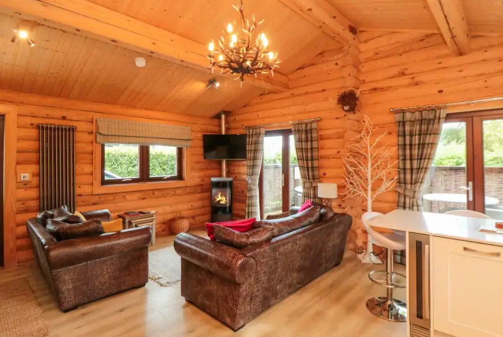 Open plan living area at Baysdale Lodge 5