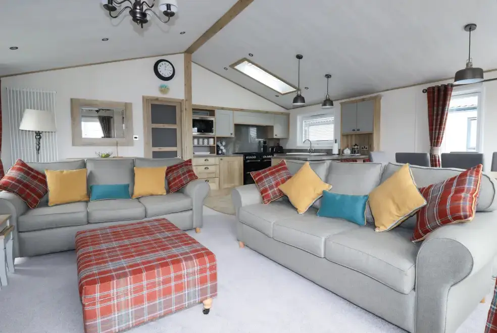 Open plan living area at Beachcliff