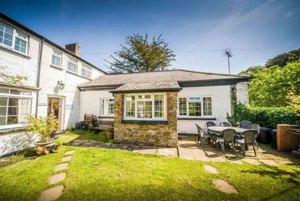 Garden at Beachcomber at Watermouth Cove Cottages