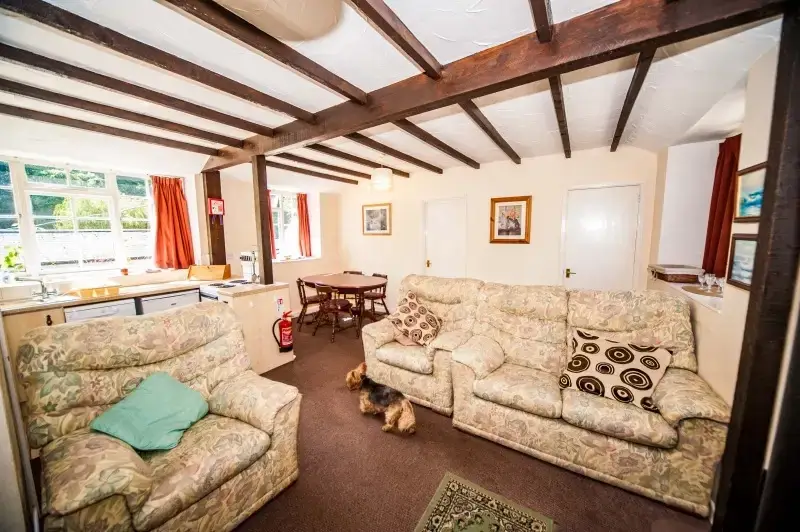 Lounge at Beachcomber at Watermouth Cove Cottages