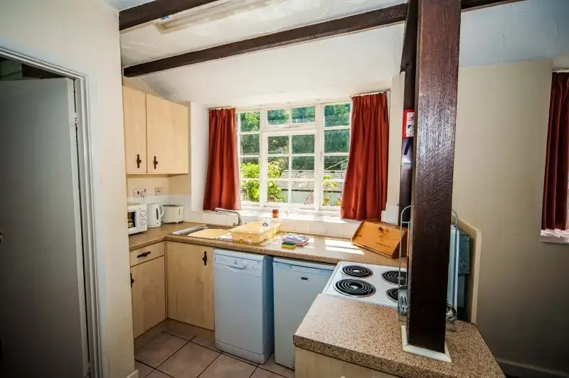 Well equipped kitchen at Beachcomber at Watermouth Cove Cottages