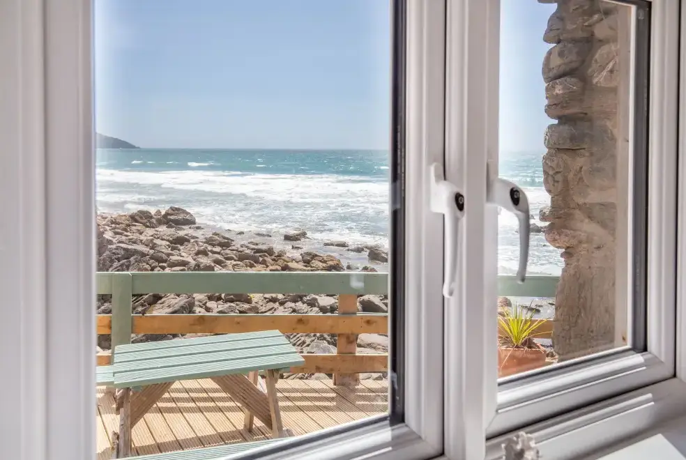 Sev view at Beachcomber's Cottage