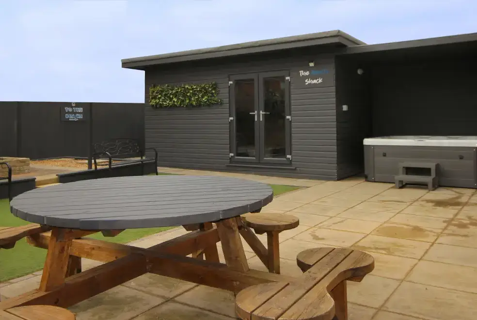 Patio area at Beachway