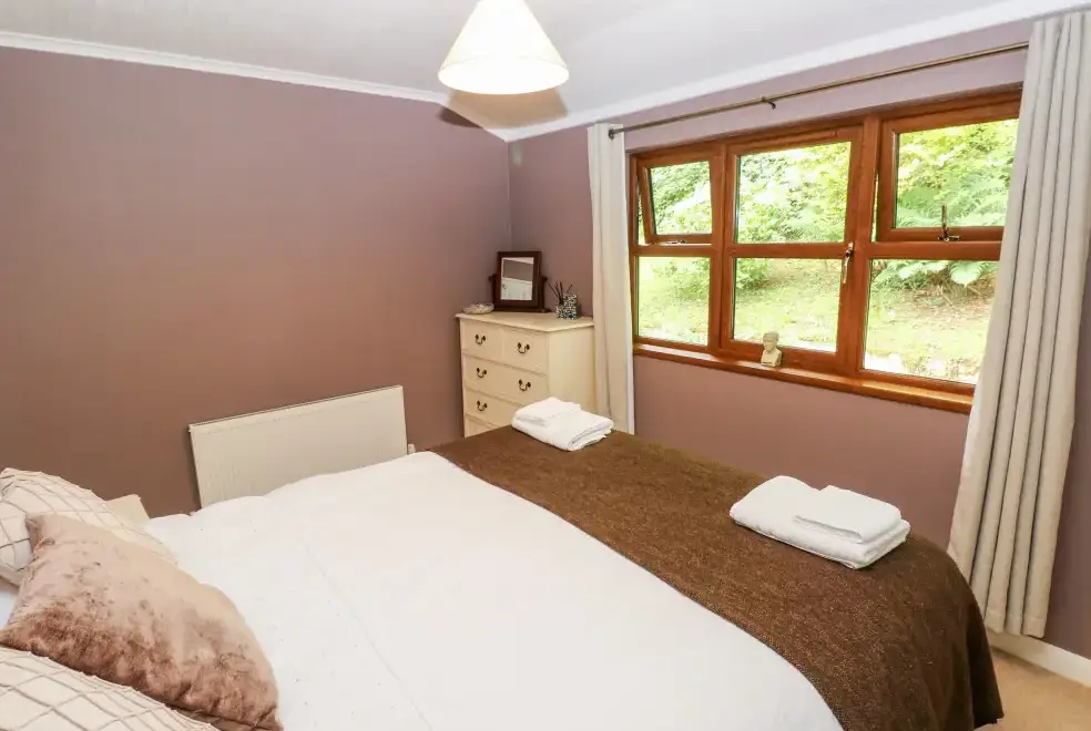 Bedroom at Beeches Countryside Lodge, Wales