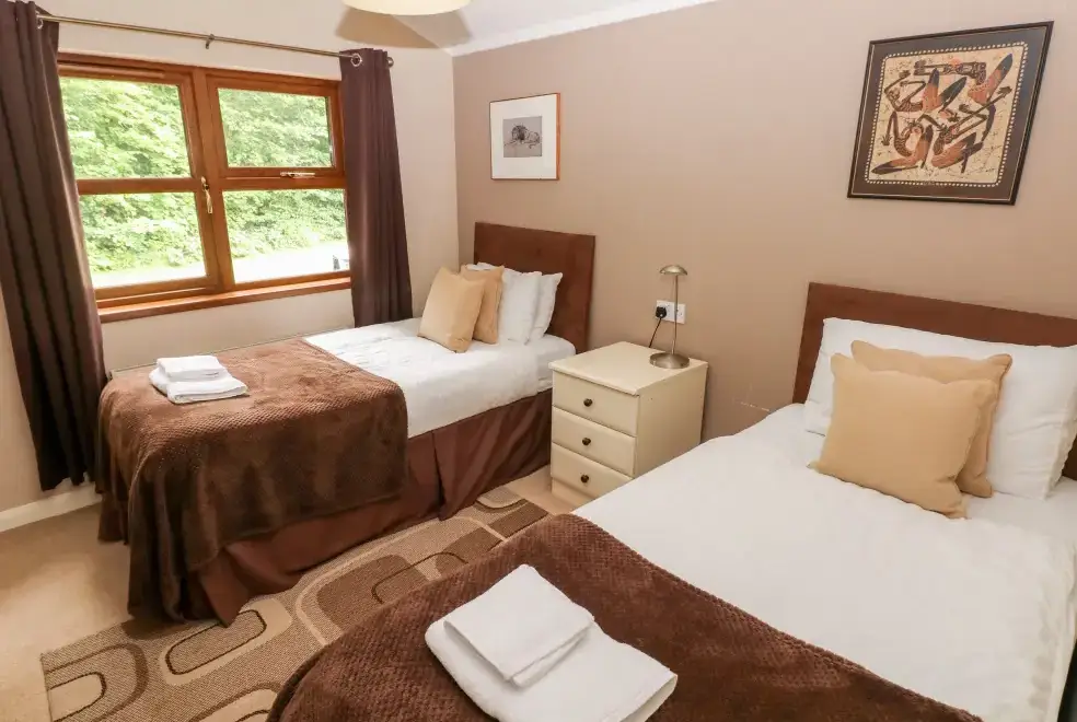 Bedroom at Beeches Countryside Lodge, Wales