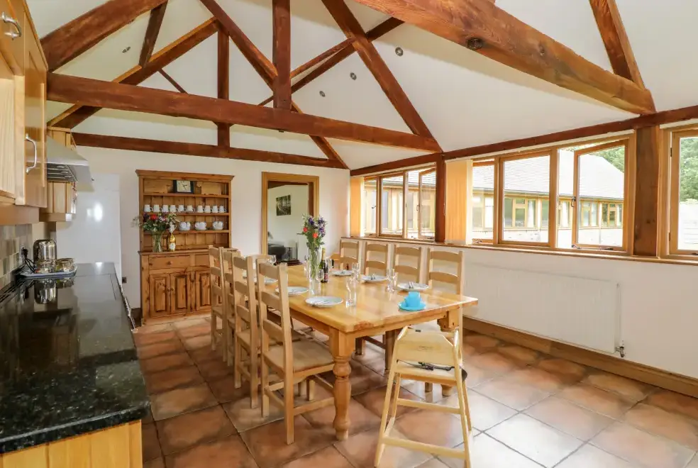 Kitchen/diner at Beesoni Rural Retreat, Malvern Hills