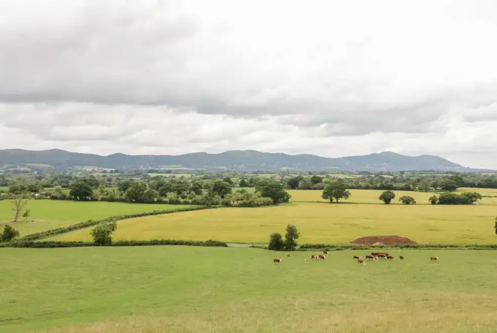 Countryside views at Beesoni Rural Retreat, Malvern Hills