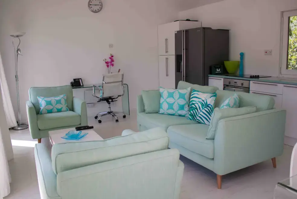 Open plan living area at Beggars Barn