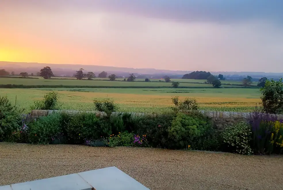 Countryside views at Bell House Barn