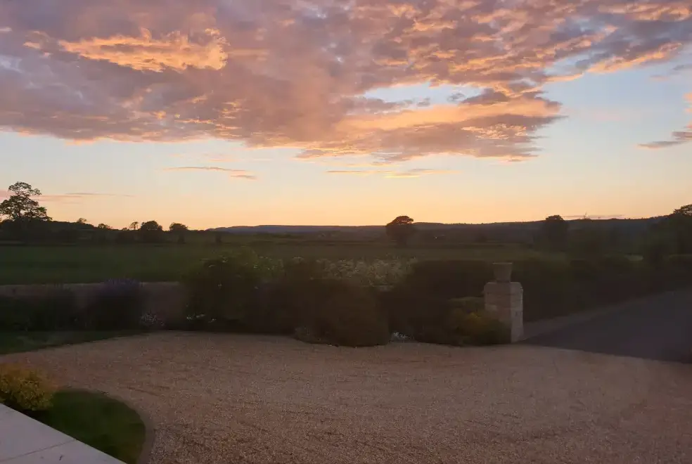 Countryside views at Bell House Barn