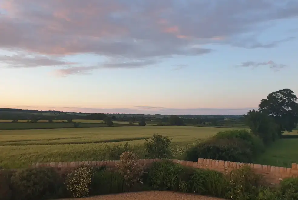 Countryside views at Bell House Barn