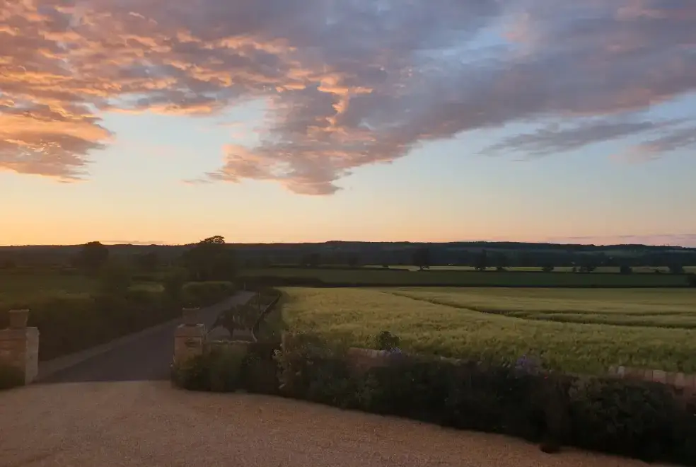 Countryside views at Bell House Barn