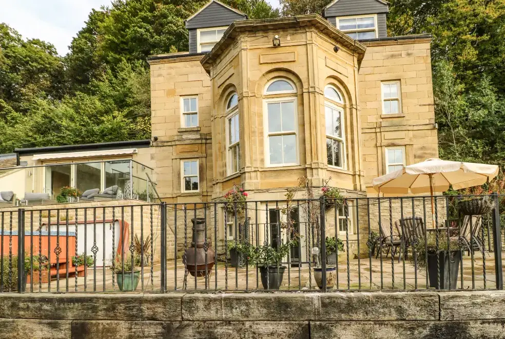 Patio area at Belvedere Farm