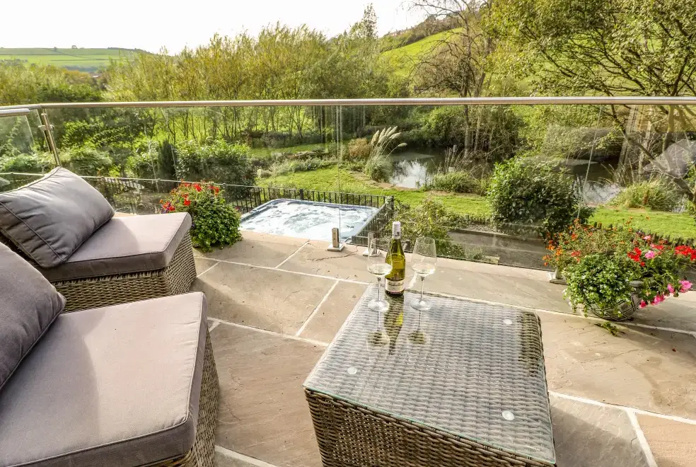 Patio area at Belvedere Farm