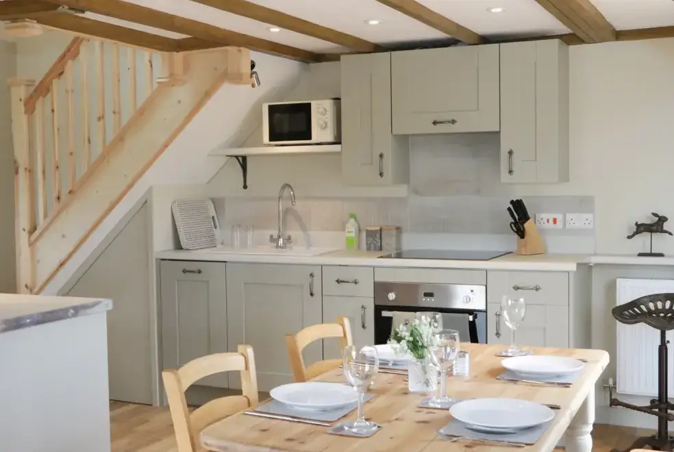 Kitchen/diner at Bicton Lodge