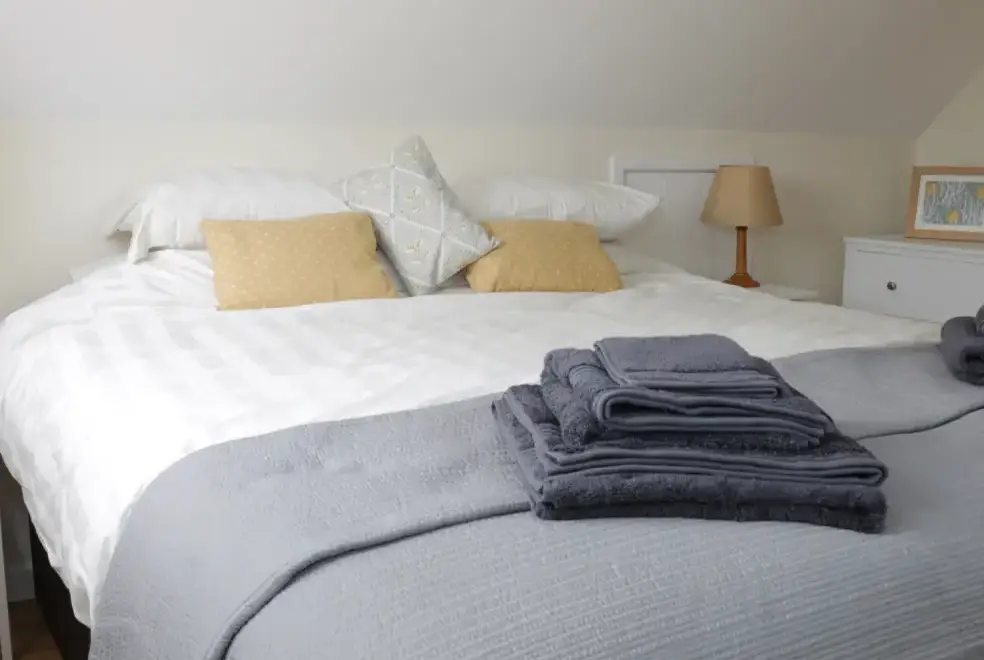 Bedroom at Bicton Lodge