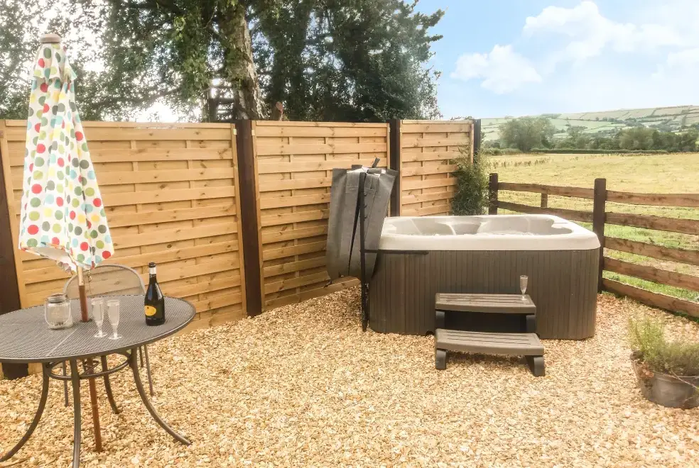 Private Hot Tub at Bicton Lodge