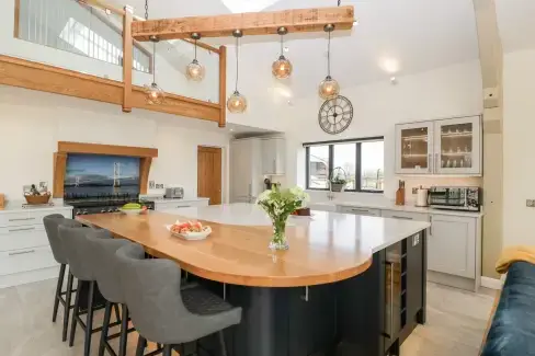 Luxury kitchen at Bilsham Meadows, Gloucestershire