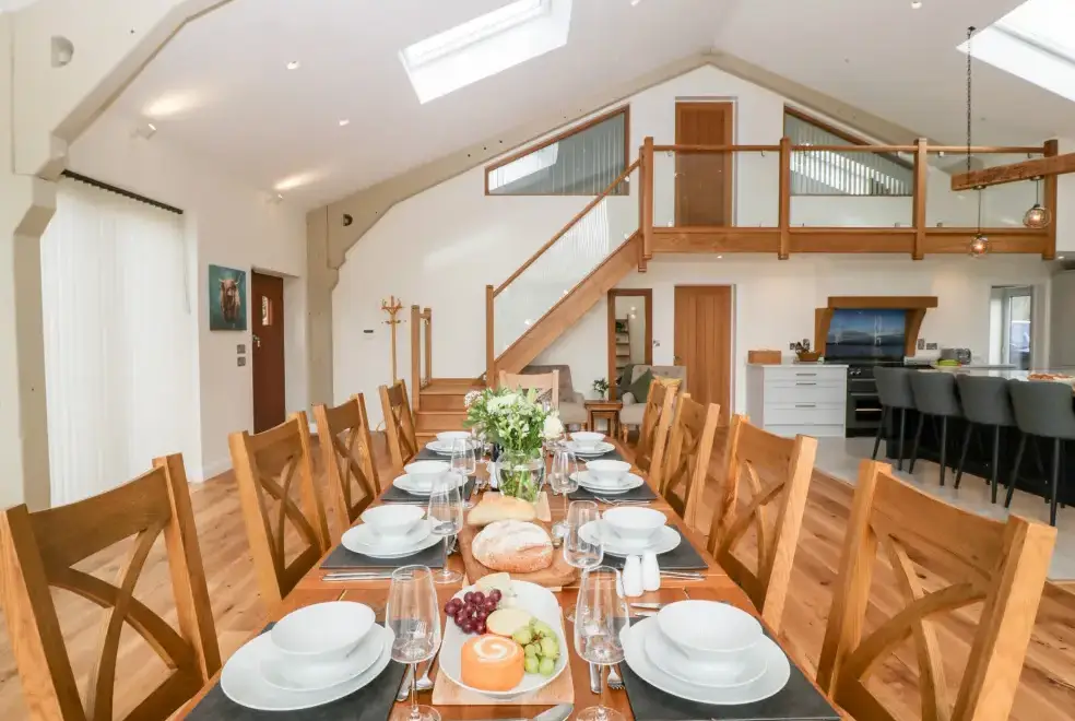 Open plan living area at Bilsham Meadows