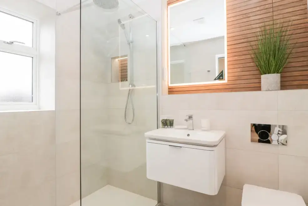 Shower room at Bilsham Meadows