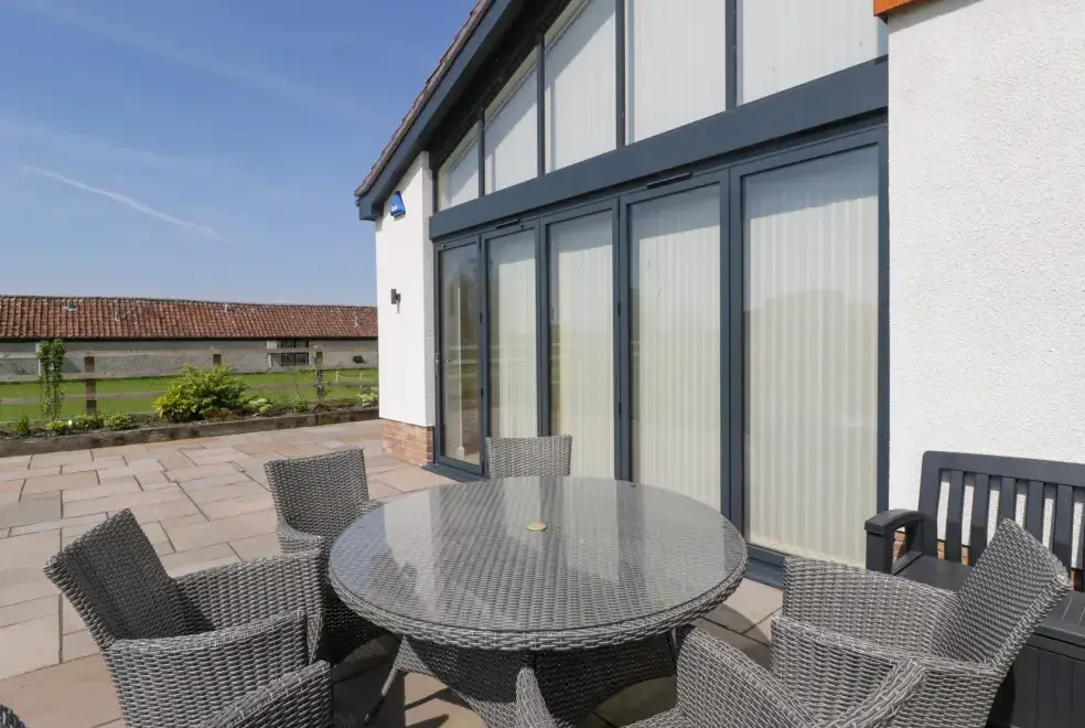 Patio area at Bilsham Meadows