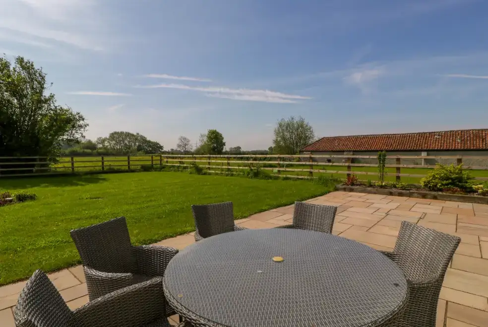 Patio area at Bilsham Meadows
