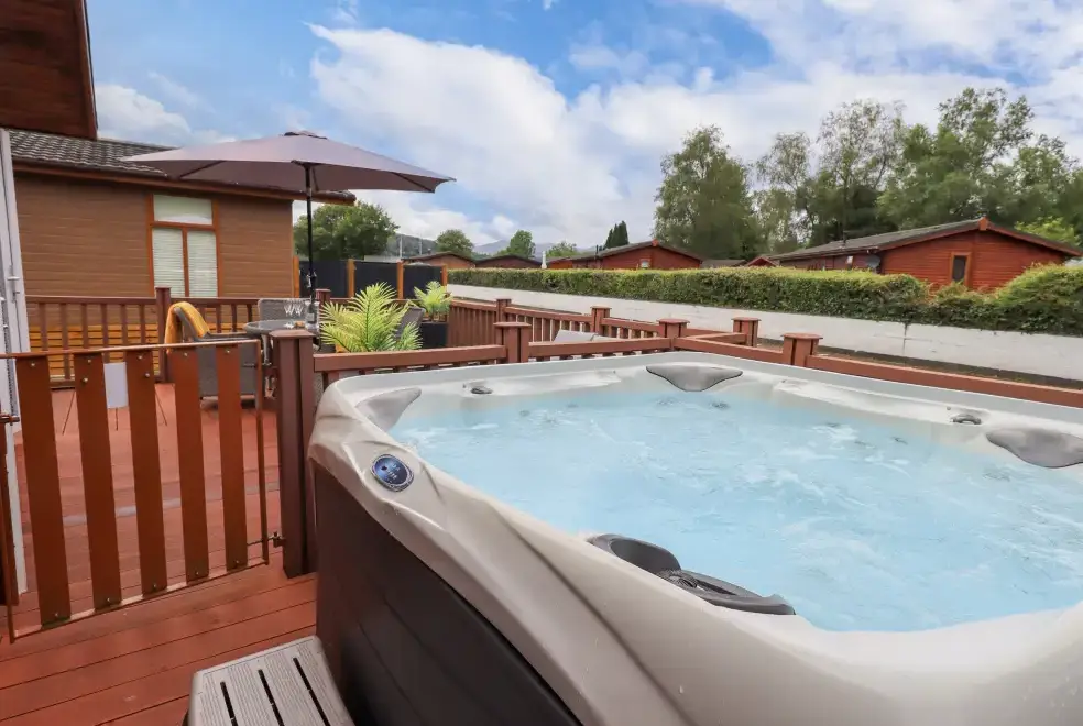 Private Hot Tub at Black Dog Lodge