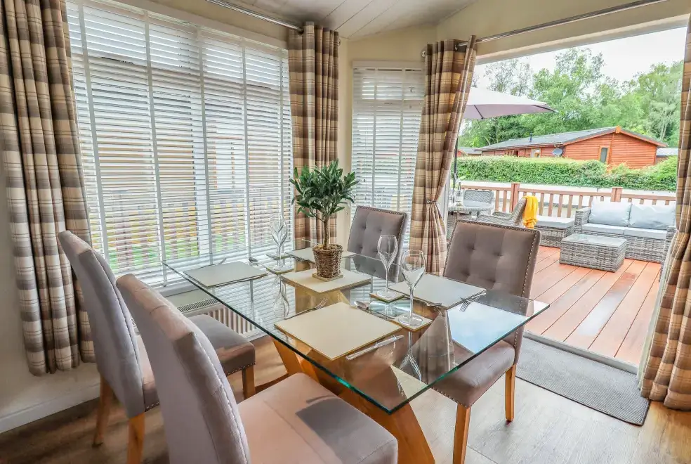 Kitchen/diner at Black Dog Lodge