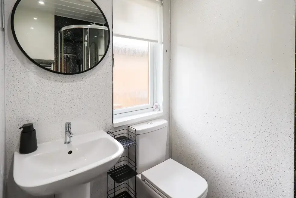 Shower room at Black Dog Lodge