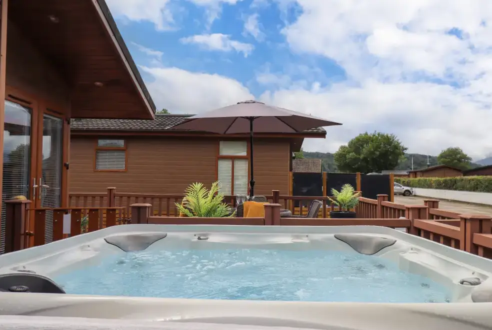 Private Hot Tub at Black Dog Lodge