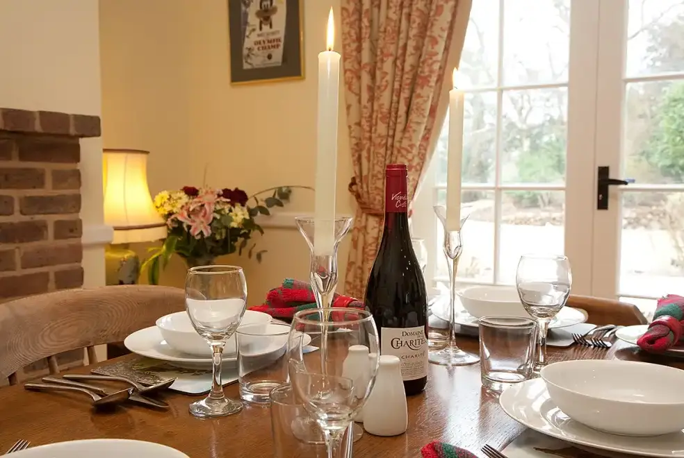 Dining room at Blackdown Cottage