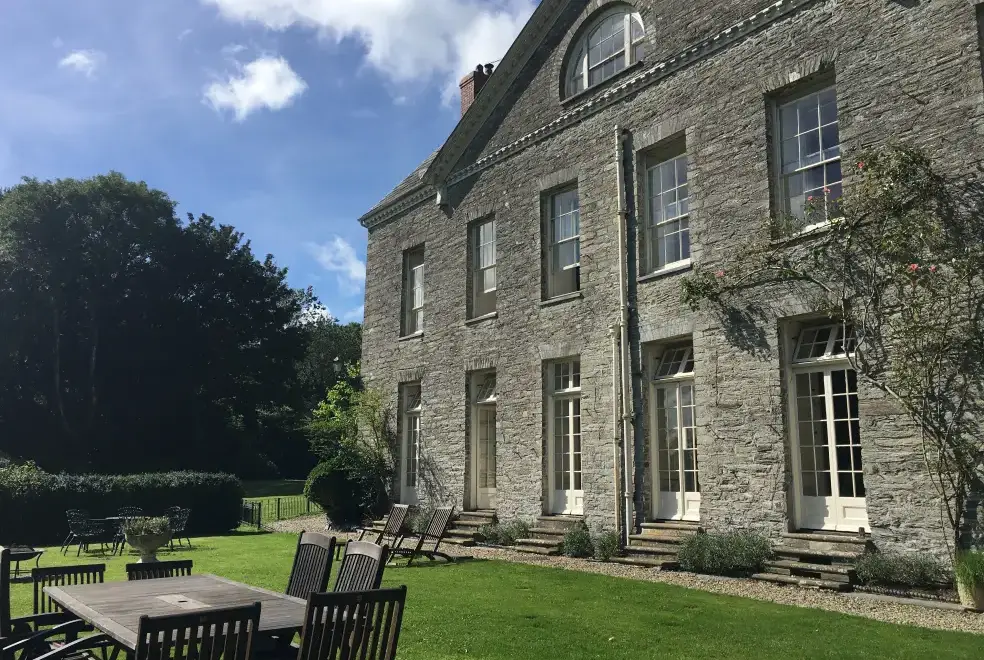 Garden at Blaenpant Mansion