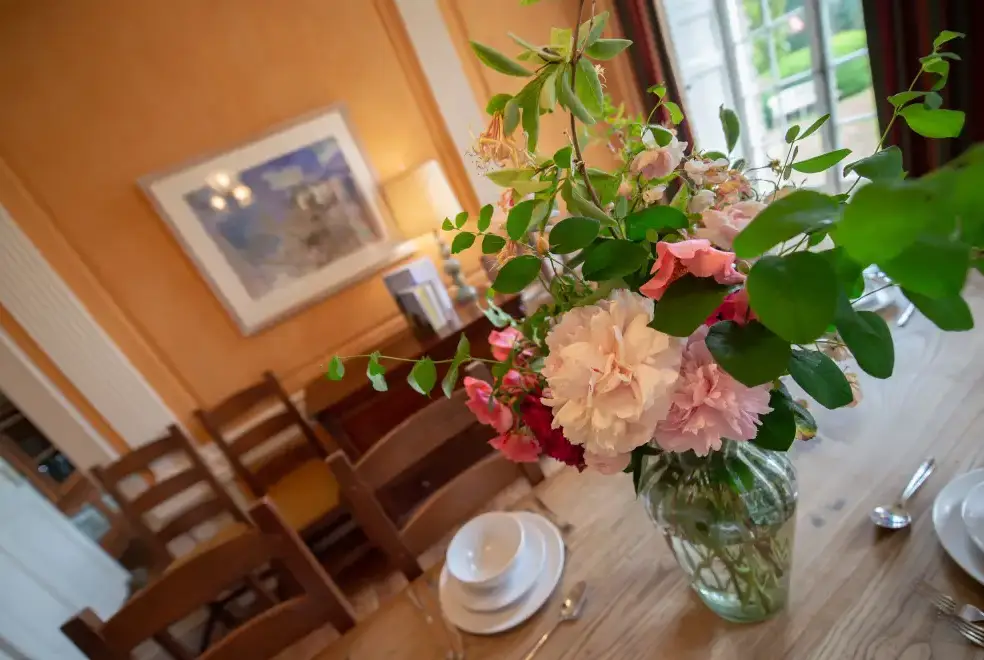 Dining room at Blaenpant Mansion