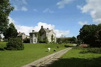 Countryside views at Blaenpant Mansion