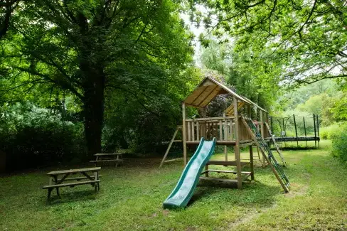 Children’s play area at Blaenpant Mansion, Pembrokeshire