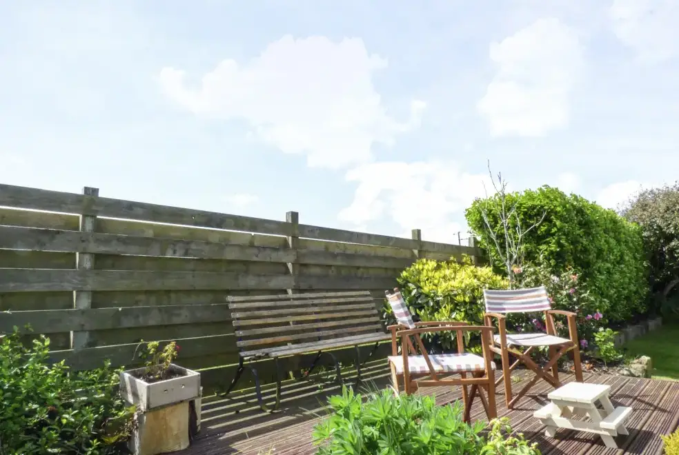 Decked area at Blue Oyster Romantic Retreat