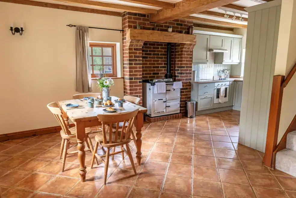Kitchen/diner at Bluegate Farm Holiday Cottages