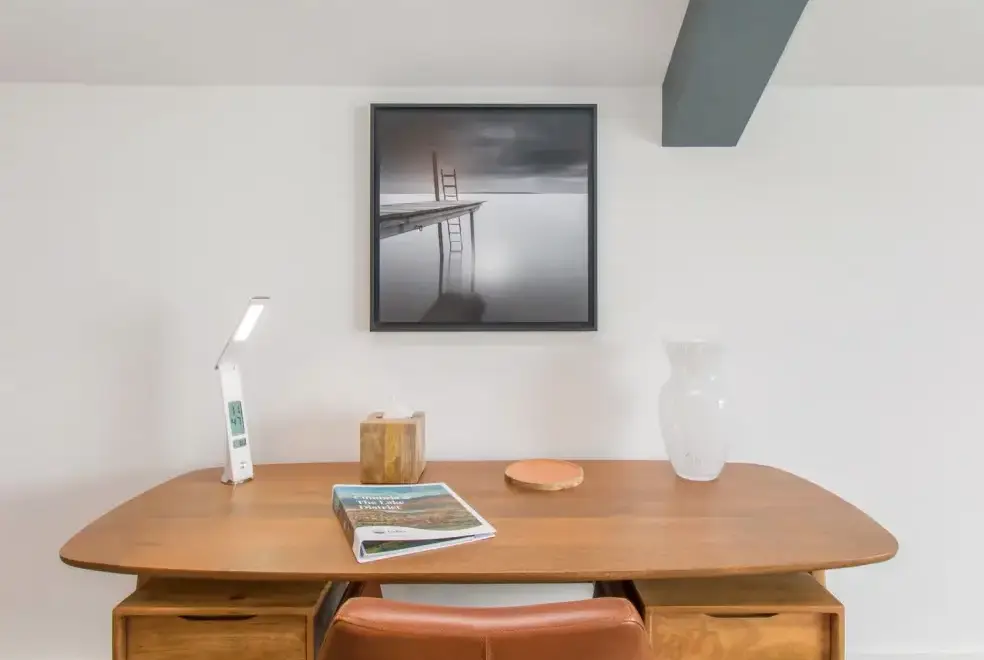 Desk area at Boathouse on the Lake