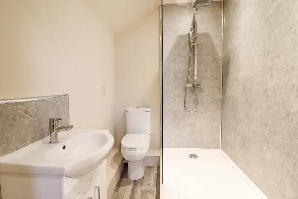 Shower room at Bodaioch Cottage