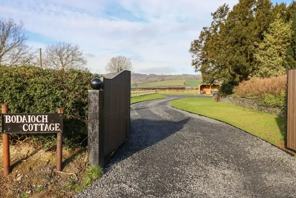 Countryside views at Bodaioch Cottage
