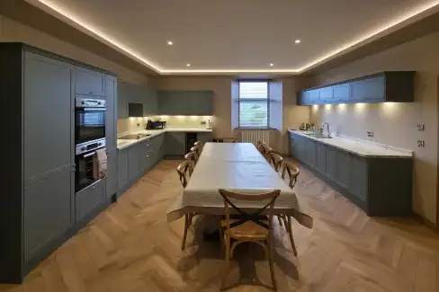 Farmhouse style kitchen at Borland Farmhouse, Ayrshire
