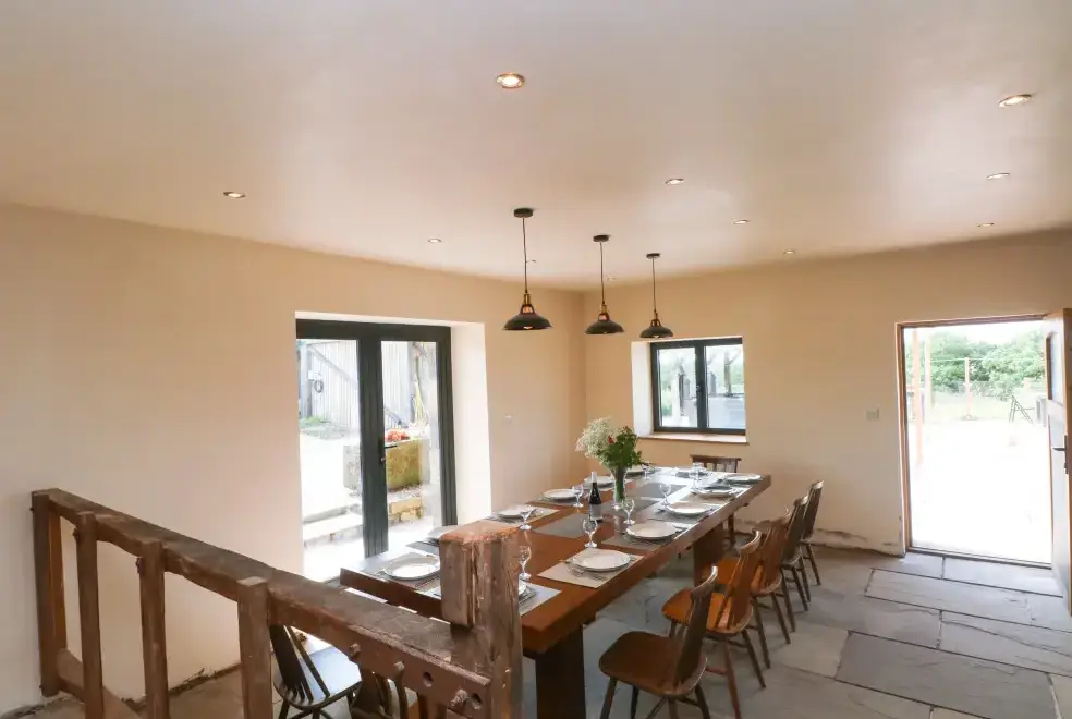 Dining room at Bowland Barn
