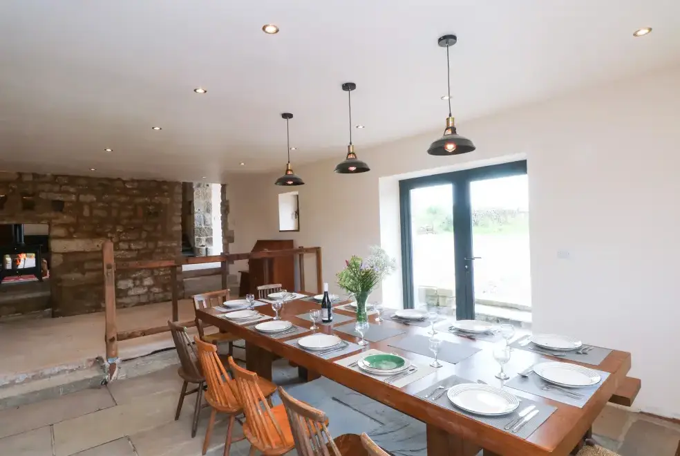Dining room at Bowland Barn