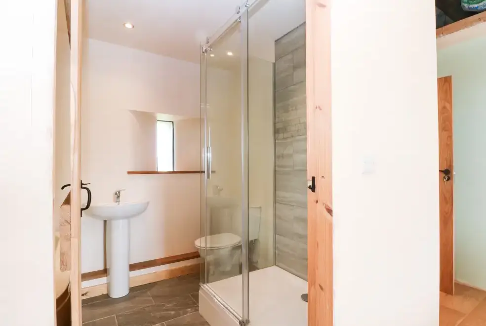 Shower room at Bowland Barn