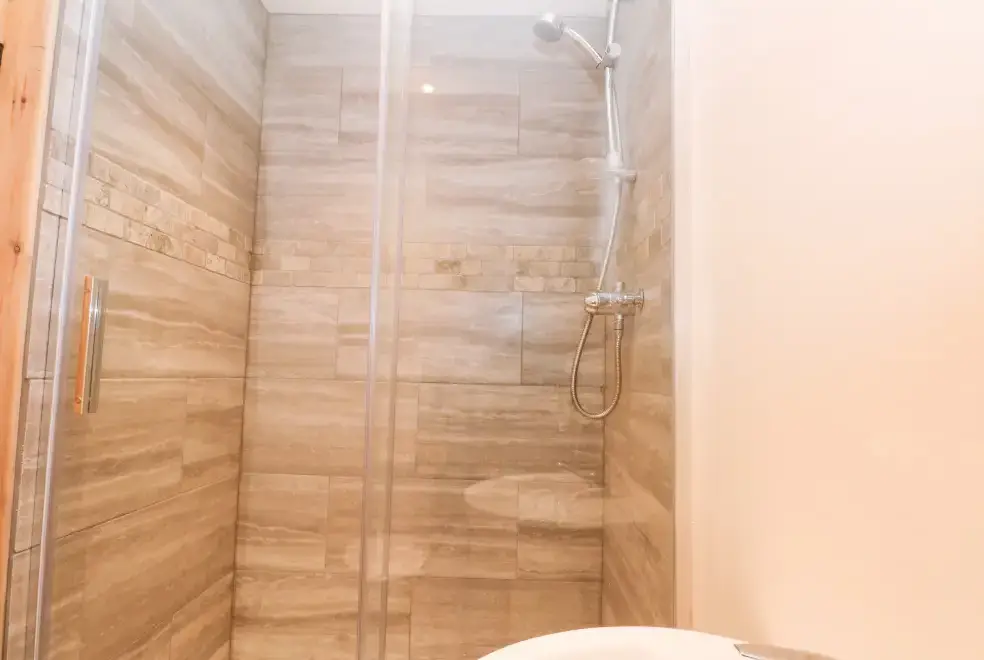 Shower room at Bowland Barn